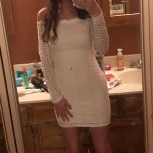 White lace dress
